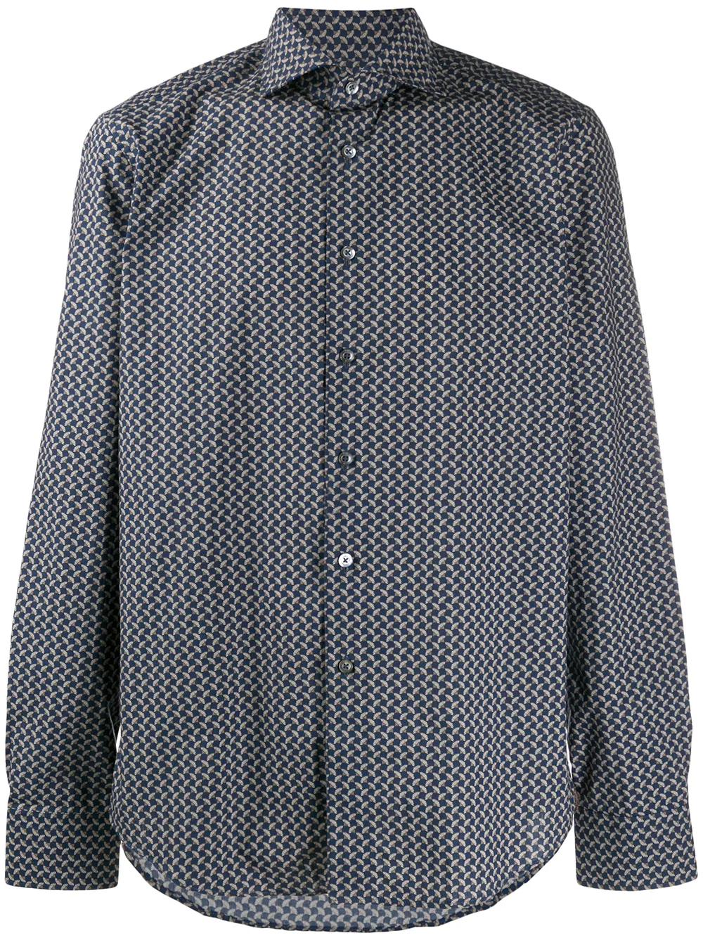 Рубашка с цветочным принтом Dell'Oglio, синий
Рубашка с цветочным принтом Dell'Oglio, синий