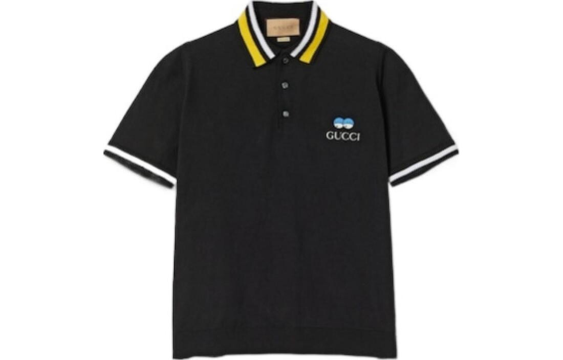 Рубашка поло мужская черная Gucci, черный
Рубашка поло мужская черная Gucci, черный