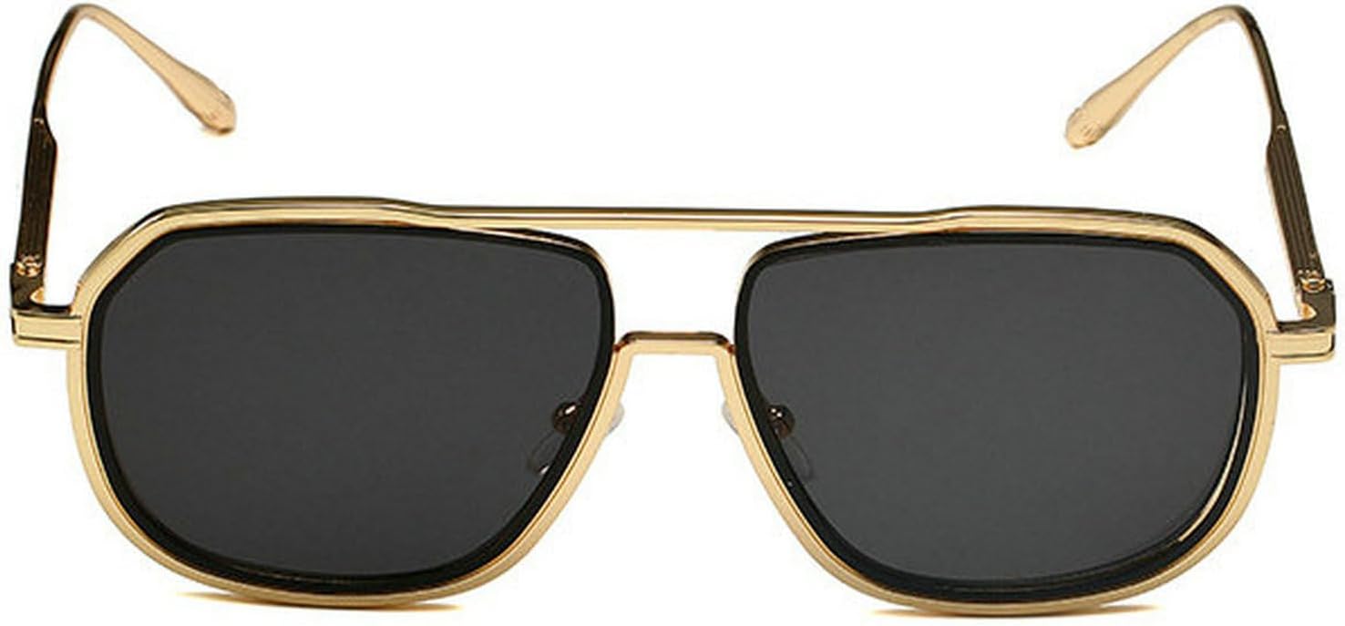 Солнцезащитные очки COTIA квадратной формы для мужчин и женщин, модель «пилот», с двойной перемычкой, металлическая оправа, ретро-панк стиль, солнцезащитные очки для активного отдыха, Gold Grey
Солнцезащитные очки COTIA квадратной формы для мужчин и женщин, модель «пилот», с двойной перемычкой, металлическая оправа, ретро-панк стиль, солнцезащитные очки для активного отдыха, Gold Grey