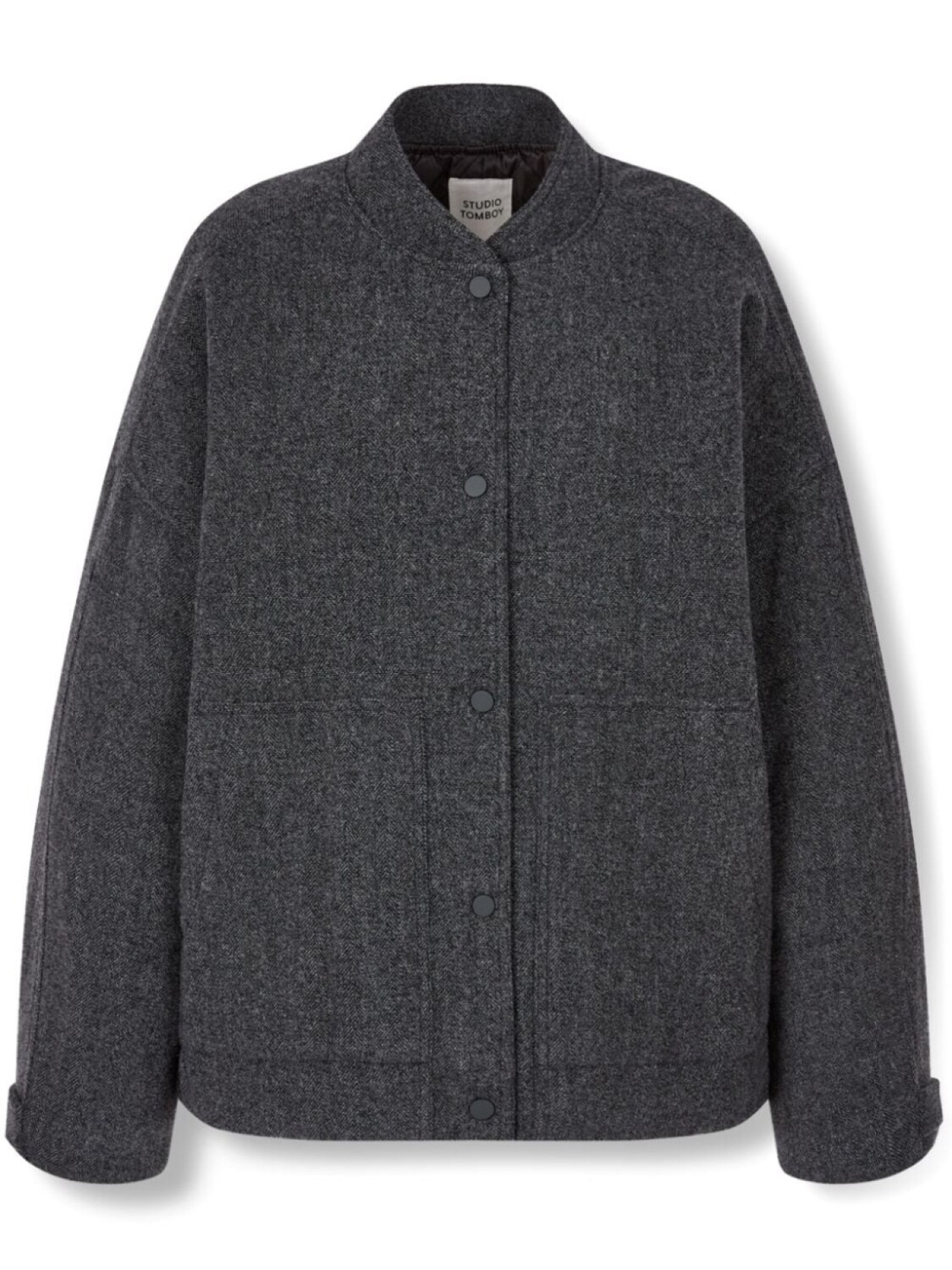 Куртка с застежкой-кнопкой STUDIO TOMBOY, серый 
Куртка с застежкой-кнопкой STUDIO TOMBOY, серый