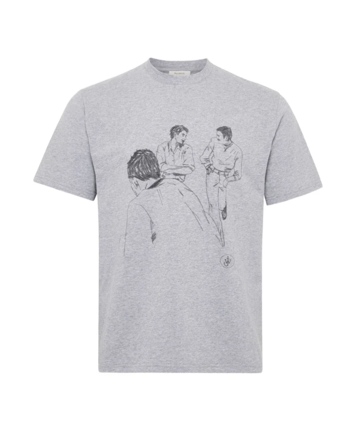 Серая футболка с графическим принтом Jw Anderson, серый
Серая футболка с графическим принтом Jw Anderson, серый