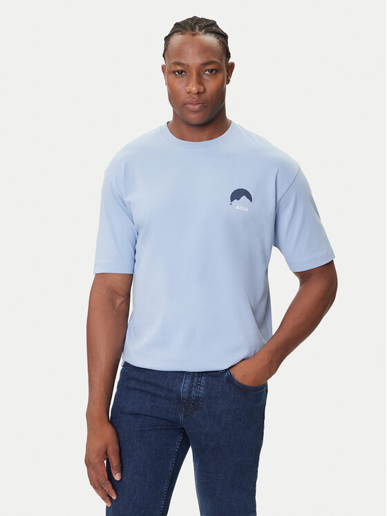 Футболка relaxed fit Te_Move 50547087 Boss, голубой
Футболка relaxed fit Te_Move 50547087 Boss, голубой