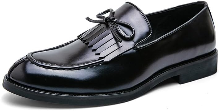 Мужские лоферы Santimon с мокой носком, бахромой и бантом, на скользящей подошве, с матовой отделкой, удобные для ходьбы, вождения и повседневного ношения, черный
Мужские лоферы Santimon с мокой носком, бахромой и бантом, на скользящей подошве, с матовой отделкой, удобные для ходьбы, вождения и повседневного ношения, черный