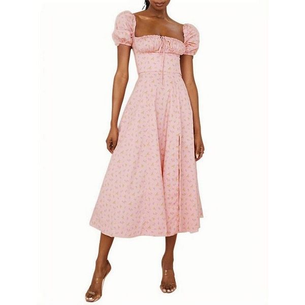 Женское платье макси с буфами и цветочным принтом, квадратный вырез, в стиле коттеджкор и бохо, с разрезом Yesfashion
Женское платье макси с буфами и цветочным принтом, квадратный вырез, в стиле коттеджкор и бохо, с разрезом Yesfashion