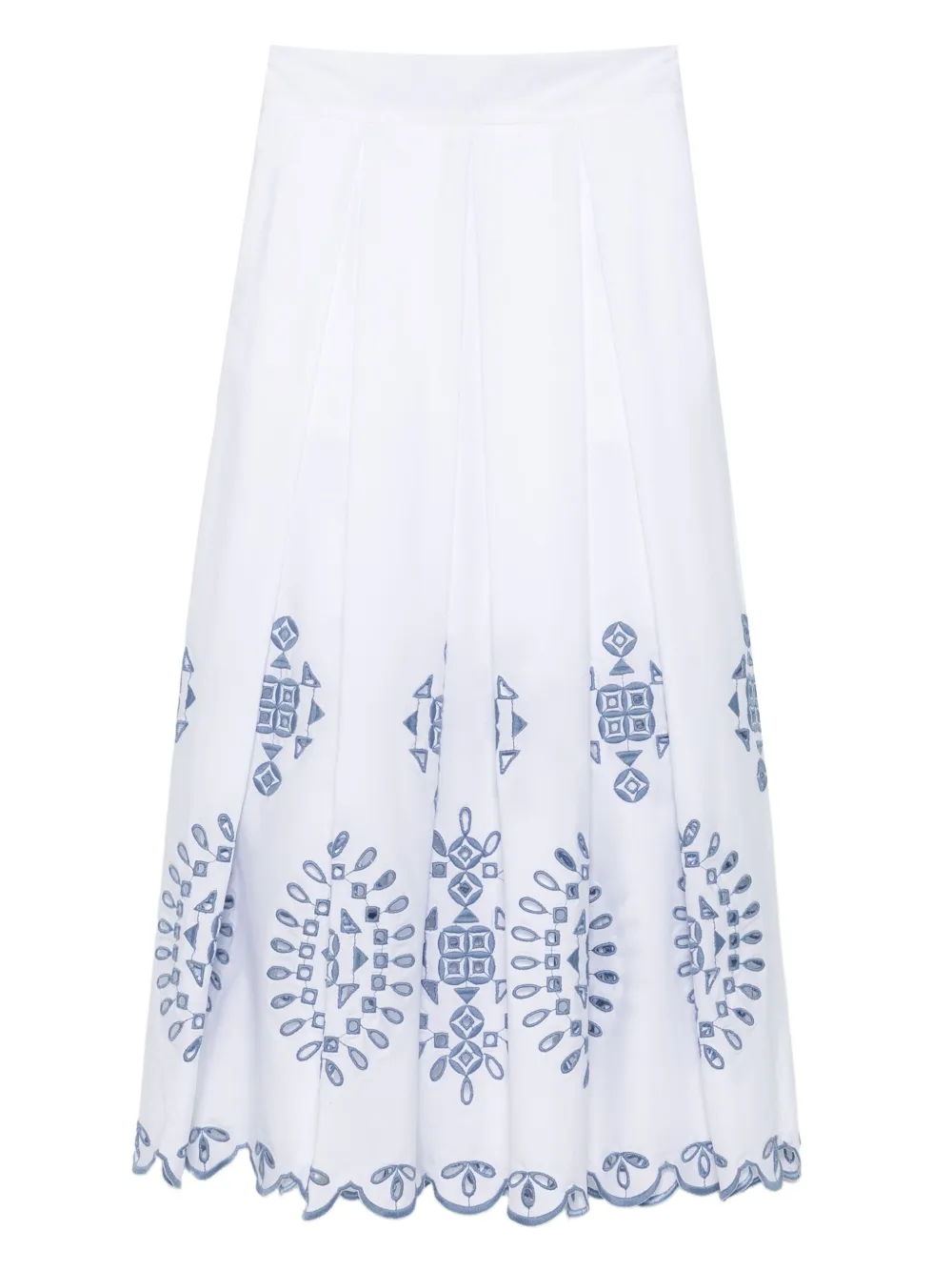 Юбка с фестонами и вышивкой Eleventy, белый
Юбка с фестонами и вышивкой Eleventy, белый