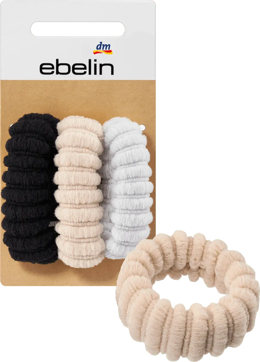 Резинки для волос в рубчик черный бежевый серый 3 шт. ebelin
Резинки для волос в рубчик черный бежевый серый 3 шт. ebelin