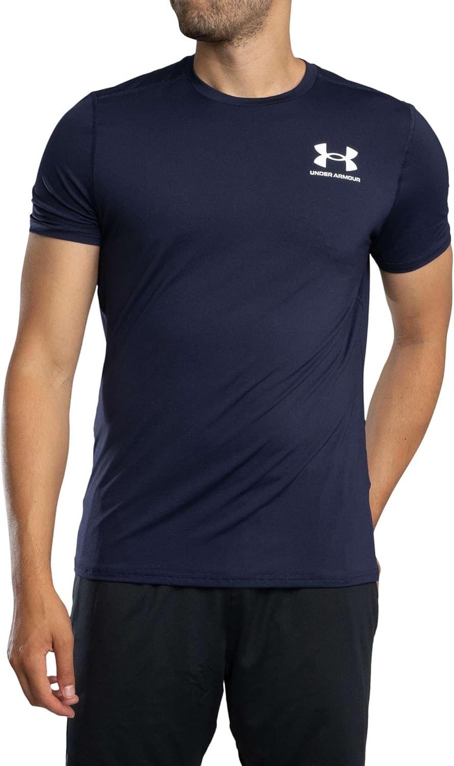 Мужская приталенная футболка с коротким рукавом от Under Armour HeatGear, (410) Midnight Navy/White, Белый, Мужская приталенная футболка с коротким рукавом от Under Armour HeatGear, (410) Midnight Navy/White
Мужская приталенная футболка с коротким рукавом от Under Armour HeatGear, (410) Midnight Navy/White, Белый, Мужская приталенная футболка с коротким рукавом от Under Armour HeatGear, (410) Midnight Navy/White