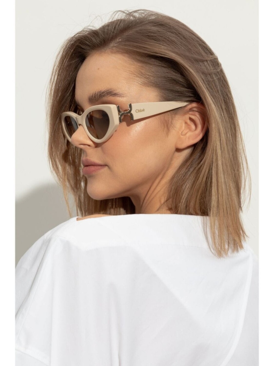Chloé Eyewear солнцезащитные очки Marcie, серый 
Chloé Eyewear солнцезащитные очки Marcie, серый
