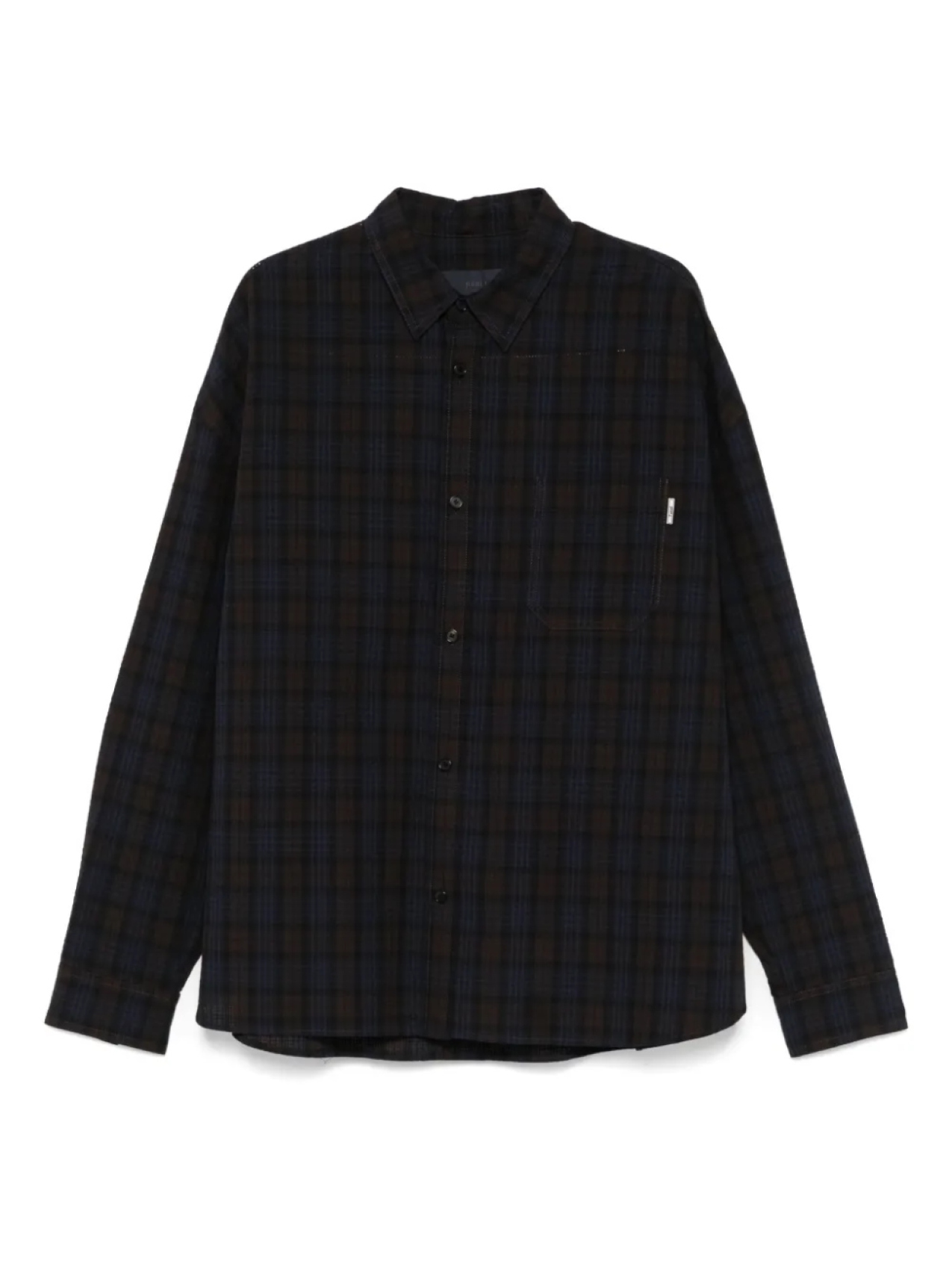 Рубашка в клетку Juun.J, синий 
Рубашка в клетку Juun.J, синий