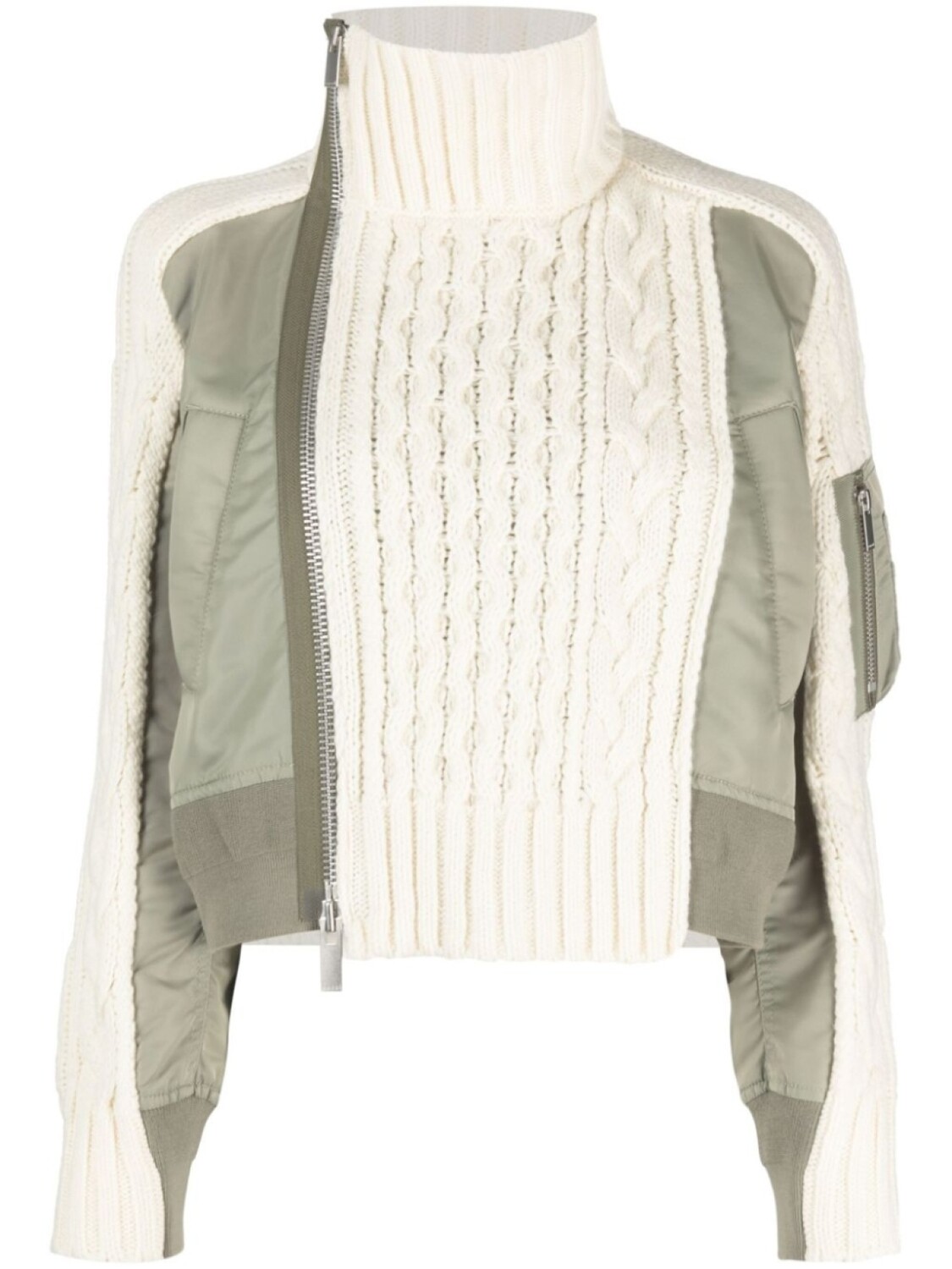 sacai бомбер с контрастной вставкой, белый
sacai бомбер с контрастной вставкой, белый