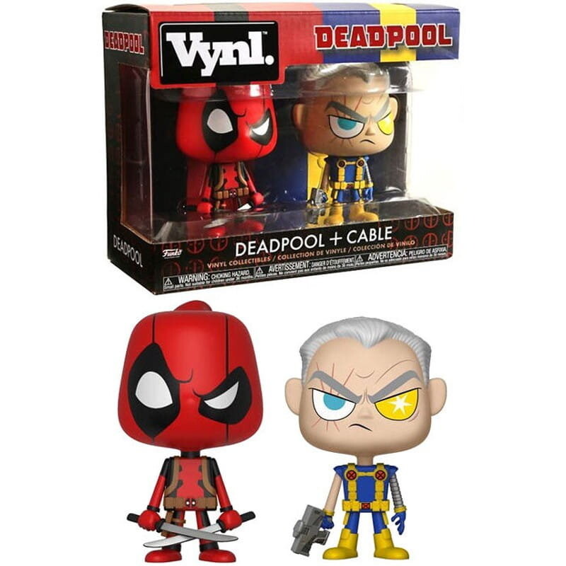 Набор из 2 штук Vynl 4 фута: Дэдпул и Кейбл из Marvel Funko POP!
Набор из 2 штук Vynl 4 фута: Дэдпул и Кейбл из Marvel Funko POP!
