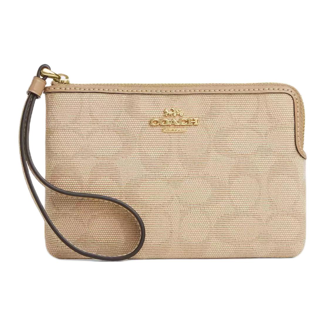 Покрытый тканью с кожаным клатчем маленький женский natural COACH
Покрытый тканью с кожаным клатчем маленький женский natural COACH