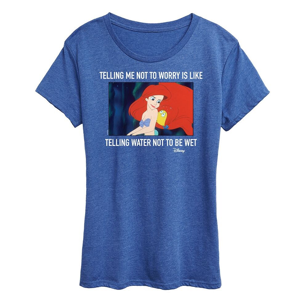 Женская футболка Not Worry с рисунком Disney Princess Ariel, цвет Heather Royal Blue
Женская футболка Not Worry с рисунком Disney Princess Ariel, цвет Heather Royal Blue