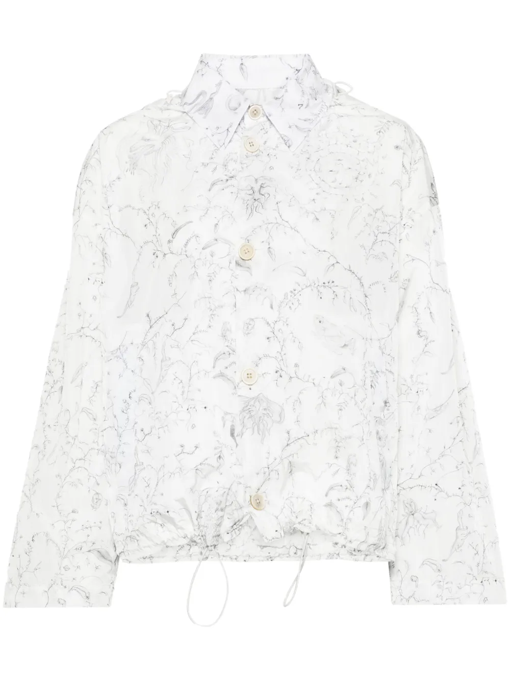 Легкая куртка с графичным принтом Fabiana Filippi, белый
Легкая куртка с графичным принтом Fabiana Filippi, белый