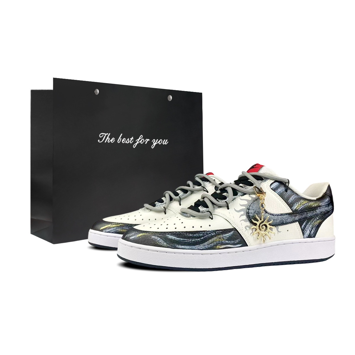 Nike Кроссовки для скейтбординга Court Vision 1 Low мужские черно-белые
Nike Кроссовки для скейтбординга Court Vision 1 Low мужские черно-белые