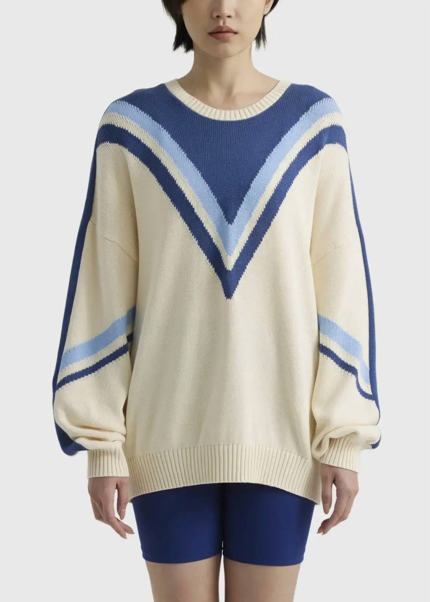 Полосатый вязаный топ Borderline Boo в кремово-белом цвете THE UPSIDE
Полосатый вязаный топ Borderline Boo в кремово-белом цвете THE UPSIDE