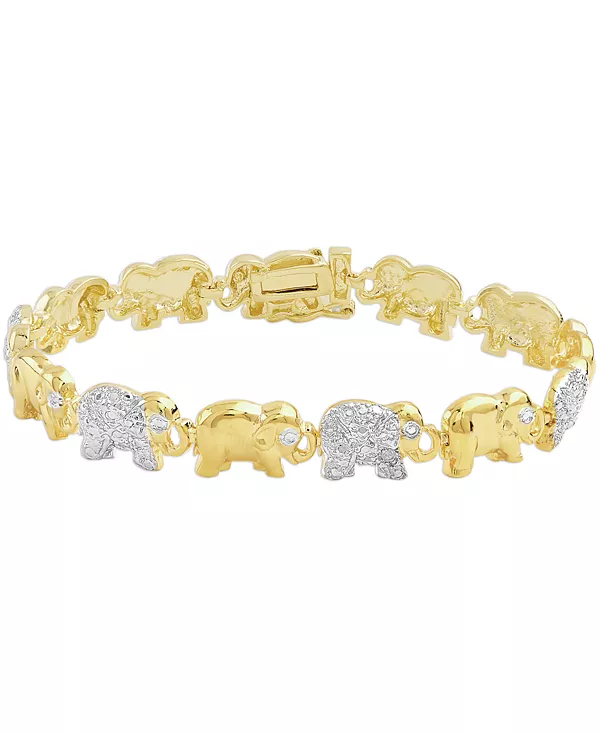 Браслет в виде слона с бриллиантовым акцентом из серебра, розового золота или позолоты Macy'S, gold
Браслет в виде слона с бриллиантовым акцентом из серебра, розового золота или позолоты Macy'S, gold