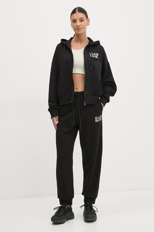 Спортивный костюм Ea7 Emporio Armani, черный 
Спортивный костюм Ea7 Emporio Armani, черный