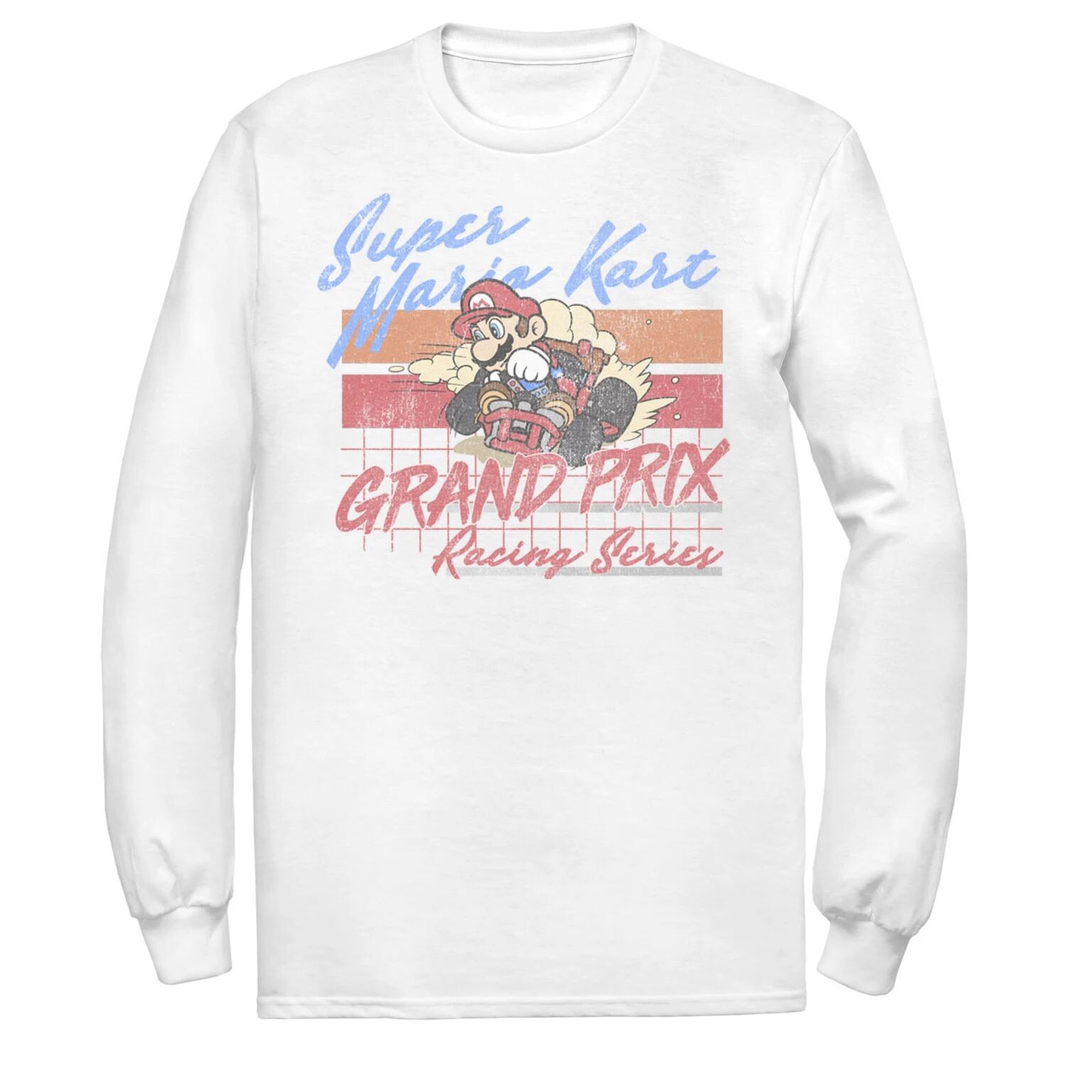 Мужская потертая футболка с длинными рукавами Nintendo Mario Kart Racing Retro Drift Licensed Character
Мужская потертая футболка с длинными рукавами Nintendo Mario Kart Racing Retro Drift Licensed Character