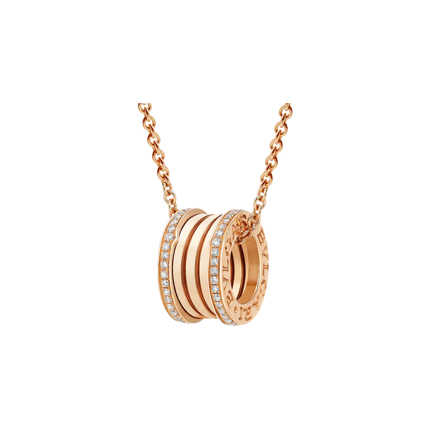 Колье b.zero1 с цепочкой из розового золота 18 карат и круглой подвеской из розового золота 18 карат с паве из бриллиантов по бокам. BULGARI
Колье b.zero1 с цепочкой из розового золота 18 карат и круглой подвеской из розового золота 18 карат с паве из бриллиантов по бокам. BULGARI