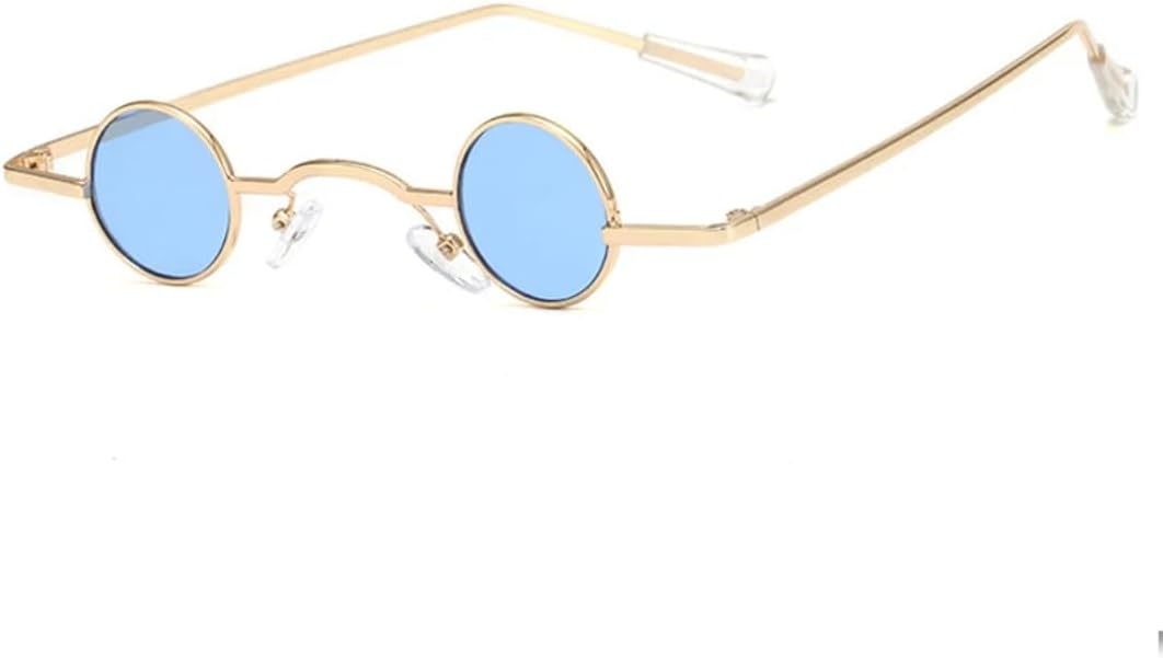 Винтажные панк-хип-хоп маленькие круглые солнцезащитные очки в металлической оправе для женщин, модные, для вечеринок и путешествий, с защитой от УФ-излучения UV400 TVTBBVV, Gold Blue
Винтажные панк-хип-хоп маленькие круглые солнцезащитные очки в металлической оправе для женщин, модные, для вечеринок и путешествий, с защитой от УФ-излучения UV400 TVTBBVV, Gold Blue