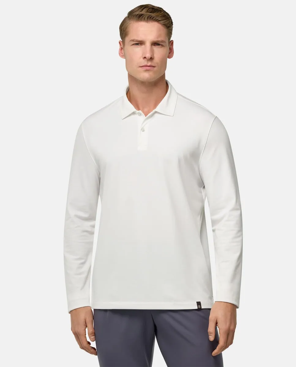 Мужская рубашка-поло прямого кроя с длинным рукавом Boggi Milano, кремовый
Мужская рубашка-поло прямого кроя с длинным рукавом Boggi Milano, кремовый