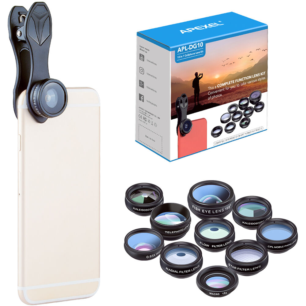 Apexel 10-in-1 Smartphone Lens Kit APL-DG10
Apexel 10-in-1 Smartphone Lens Kit APL-DG10