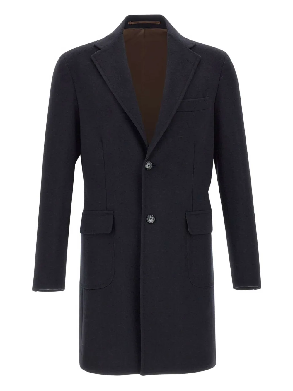 Пальто с клапанными карманами и полупоясом Barba, синий
Пальто с клапанными карманами и полупоясом Barba, синий