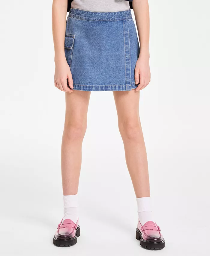 Юбка-карго с запахом для больших девочек из хлопка и денима Tommy Hilfiger, синий
Юбка-карго с запахом для больших девочек из хлопка и денима Tommy Hilfiger, синий