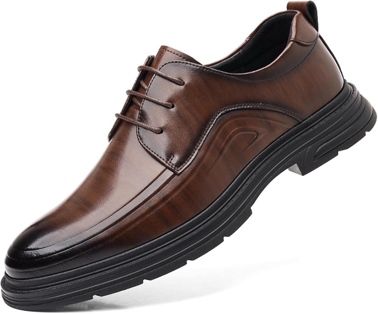 Мужские кожаные оксфорды на шнуровке с платформой, формальные, с круглым носком, низкие, противоскользящие, деловые, повседневные дерби Ptnoka, коричневый
Мужские кожаные оксфорды на шнуровке с платформой, формальные, с круглым носком, низкие, противоскользящие, деловые, повседневные дерби Ptnoka, коричневый