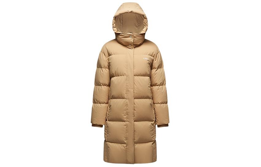 Пуховик женский с потертостями желто-коричневый K·Swiss
Пуховик женский с потертостями желто-коричневый K·Swiss