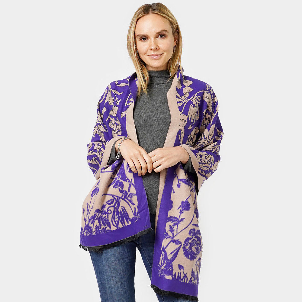Шаль-шарф с цветочным узором Truedames, фиолетовый
Шаль-шарф с цветочным узором Truedames, фиолетовый