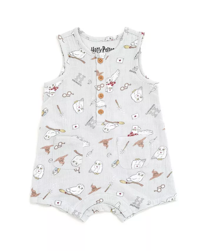 Детский безрукавный комбинезон Hedwig Henley для мальчиков Harry Potter, серый 
Детский безрукавный комбинезон Hedwig Henley для мальчиков Harry Potter, серый