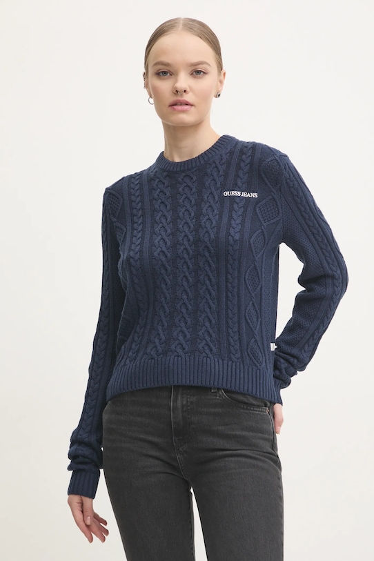 Свитер с добавлением шерсти Guess Jeans, темно-синий
Свитер с добавлением шерсти Guess Jeans, темно-синий