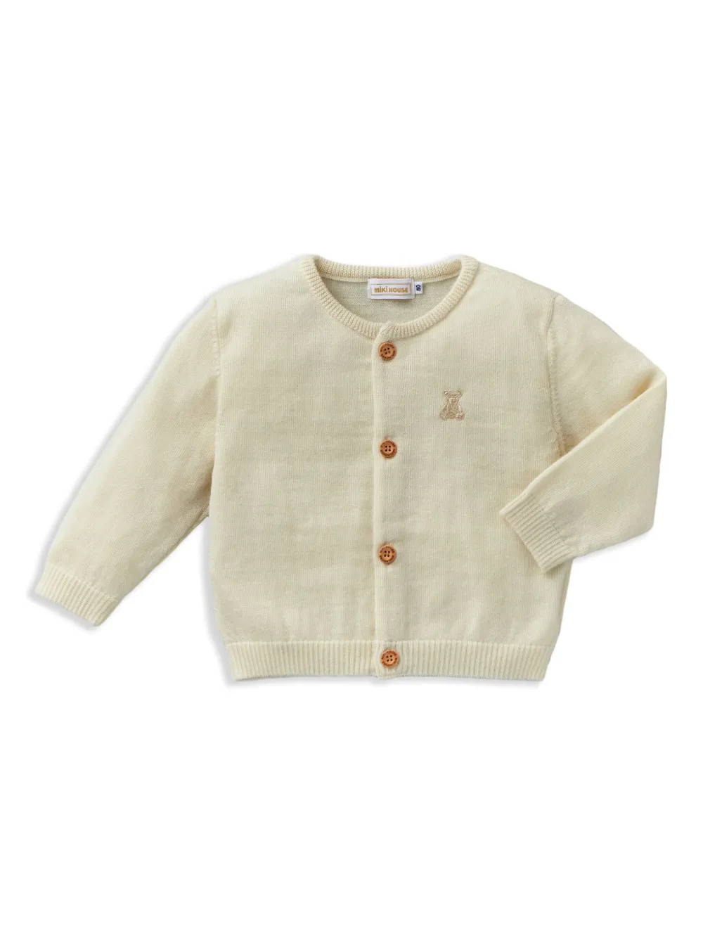 Вязаный кардиган Miki House, нейтральный
Вязаный кардиган Miki House, нейтральный