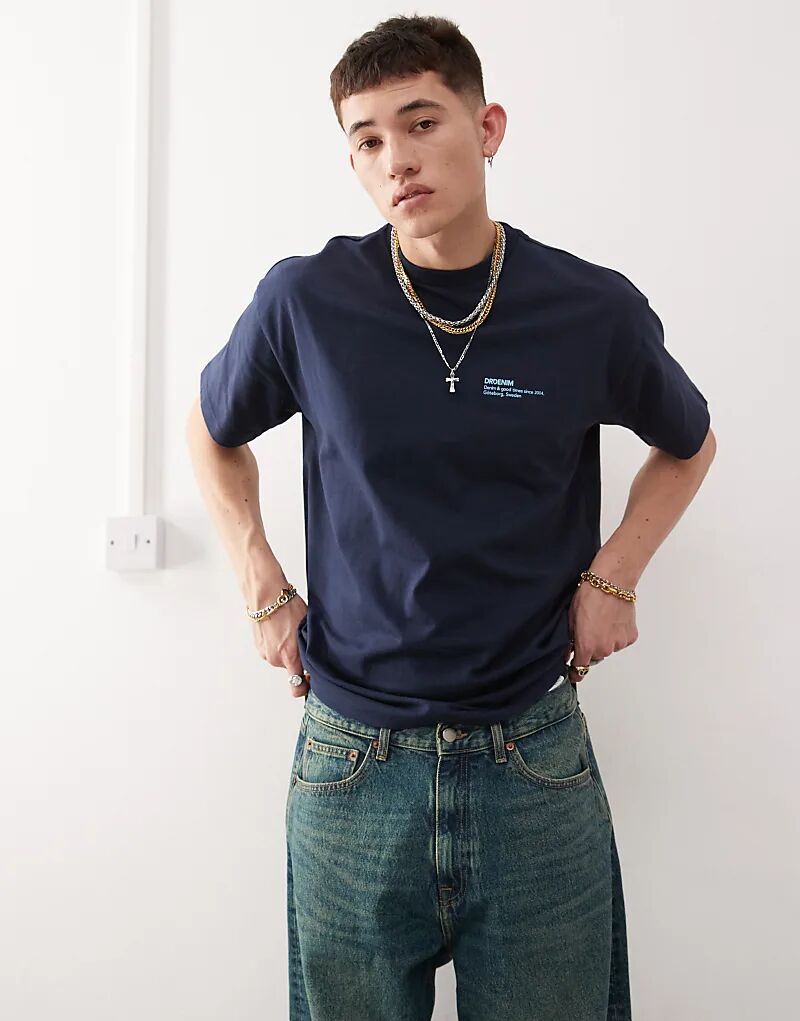 Футболка свободного кроя Trooper темно-синего цвета Dr Denim
Футболка свободного кроя Trooper темно-синего цвета Dr Denim