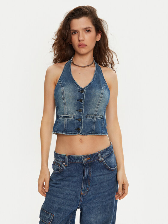 Топ slim fit 26601 One Teaspoon, синий
Топ slim fit 26601 One Teaspoon, синий