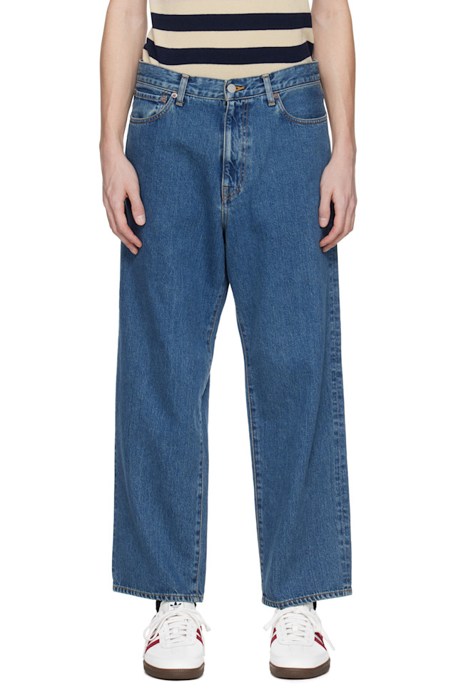 Выстиранные джинсы Wacko Maria, индиго
Выстиранные джинсы Wacko Maria, индиго