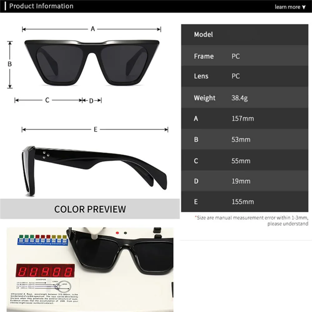 Ретро-солнцезащитные очки «кошачий глаз» для мужчин и женщин, солнцезащитные очки для женщин, защита от УФ-излучения UV400, зеркальные заклепки LANGSER, 6
Ретро-солнцезащитные очки «кошачий глаз» для мужчин и женщин, солнцезащитные очки для женщин, защита от УФ-излучения UV400, зеркальные заклепки LANGSER, 6