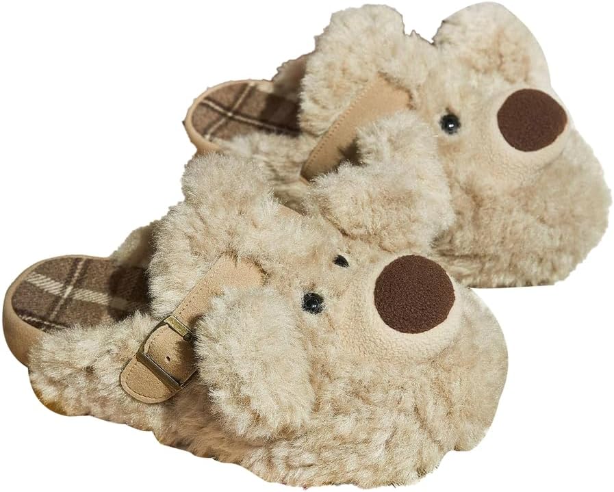 Меховые тапочки с медведем для женщин и мужчин, утепленные флисом зимние тапочки, милые домашние туфли для дома и улицы Yafirgeer, бежевый
Меховые тапочки с медведем для женщин и мужчин, утепленные флисом зимние тапочки, милые домашние туфли для дома и улицы Yafirgeer, бежевый