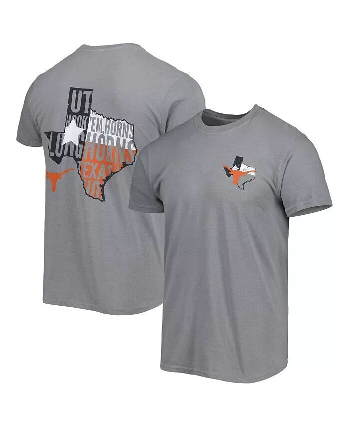 Мужская серая футболка Texas Longhorns Hyperlocal State Image One
Мужская серая футболка Texas Longhorns Hyperlocal State Image One