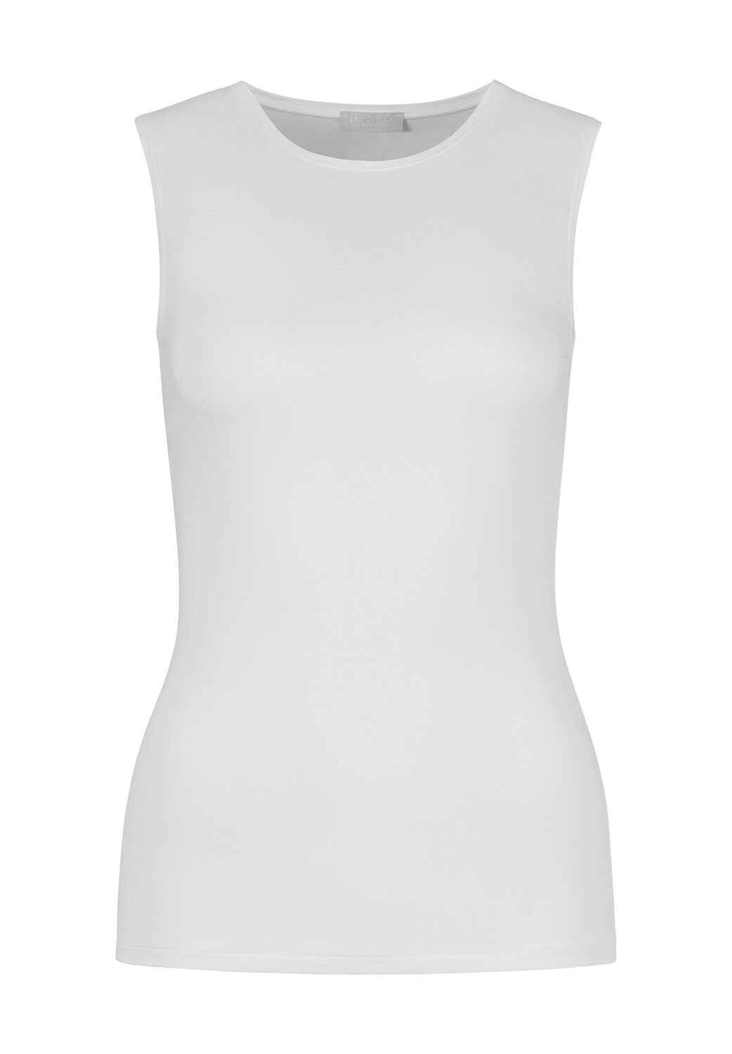 Майка, круглый вырез, без рукавов, однотонная, женская HANRO, белый
Майка, круглый вырез, без рукавов, однотонная, женская HANRO, белый
