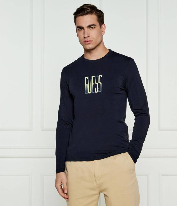 Лонгслив Guess Jeans Slim Fit с логотипом, синий
Лонгслив Guess Jeans Slim Fit с логотипом, синий