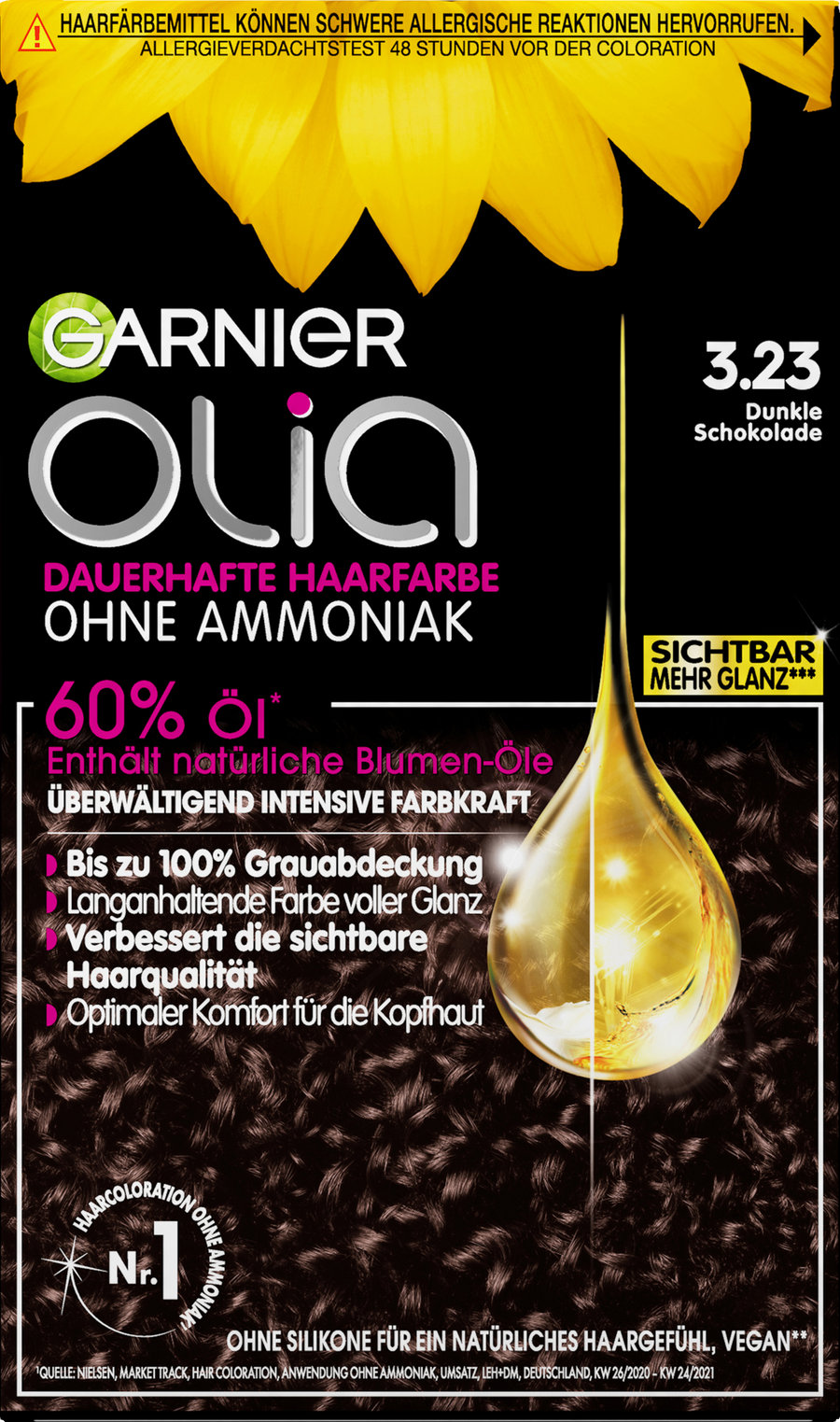 Краска для волос Garnier Olia Dauerhafte Haarfarbe Coloration 3.23 Dunkle Schokolade
Краска для волос Garnier Olia Dauerhafte Haarfarbe Coloration 3.23 Dunkle Schokolade