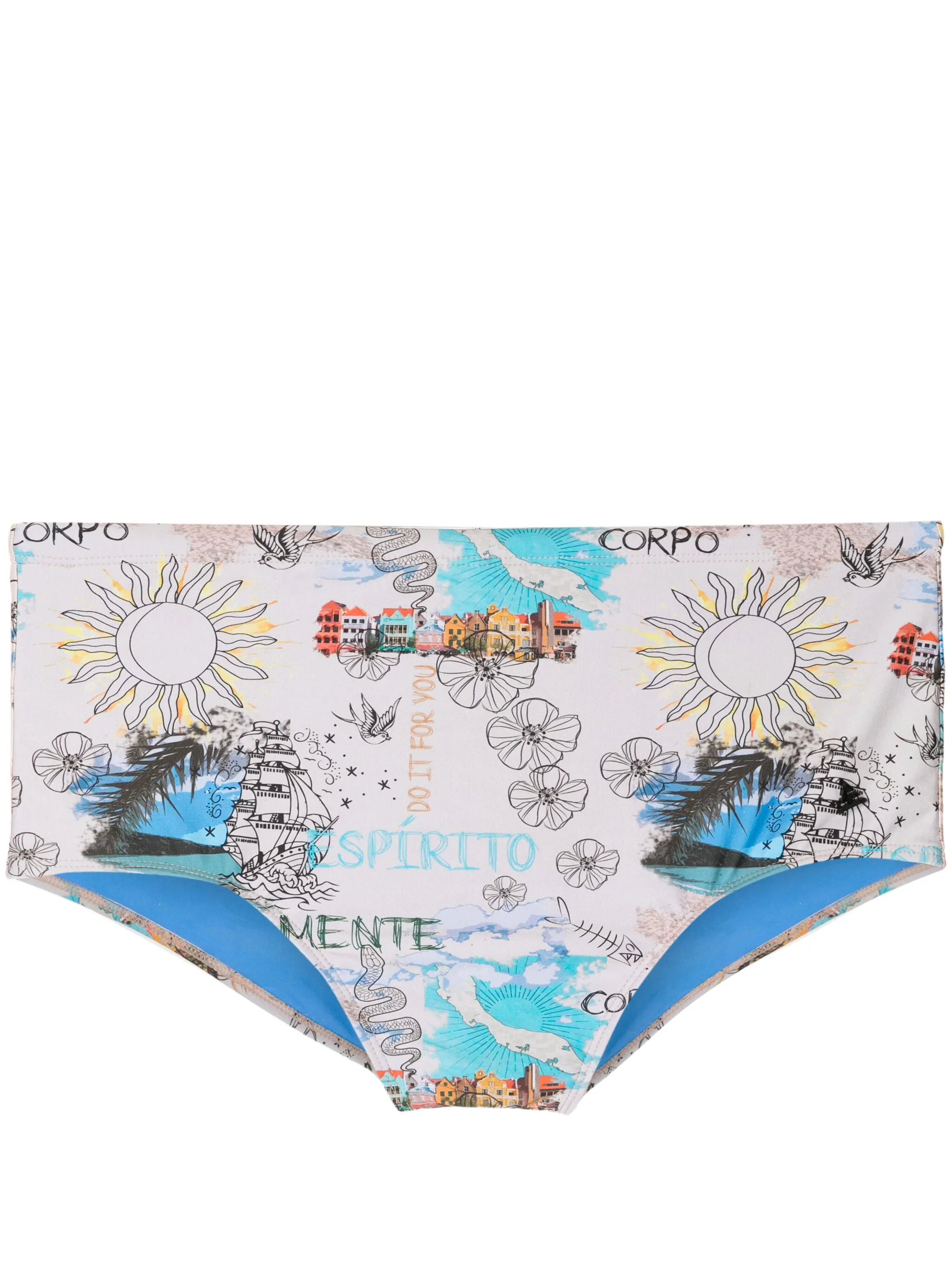 Плавки-шорты с графичным принтом Amir Slama, бежевый
Плавки-шорты с графичным принтом Amir Slama, бежевый