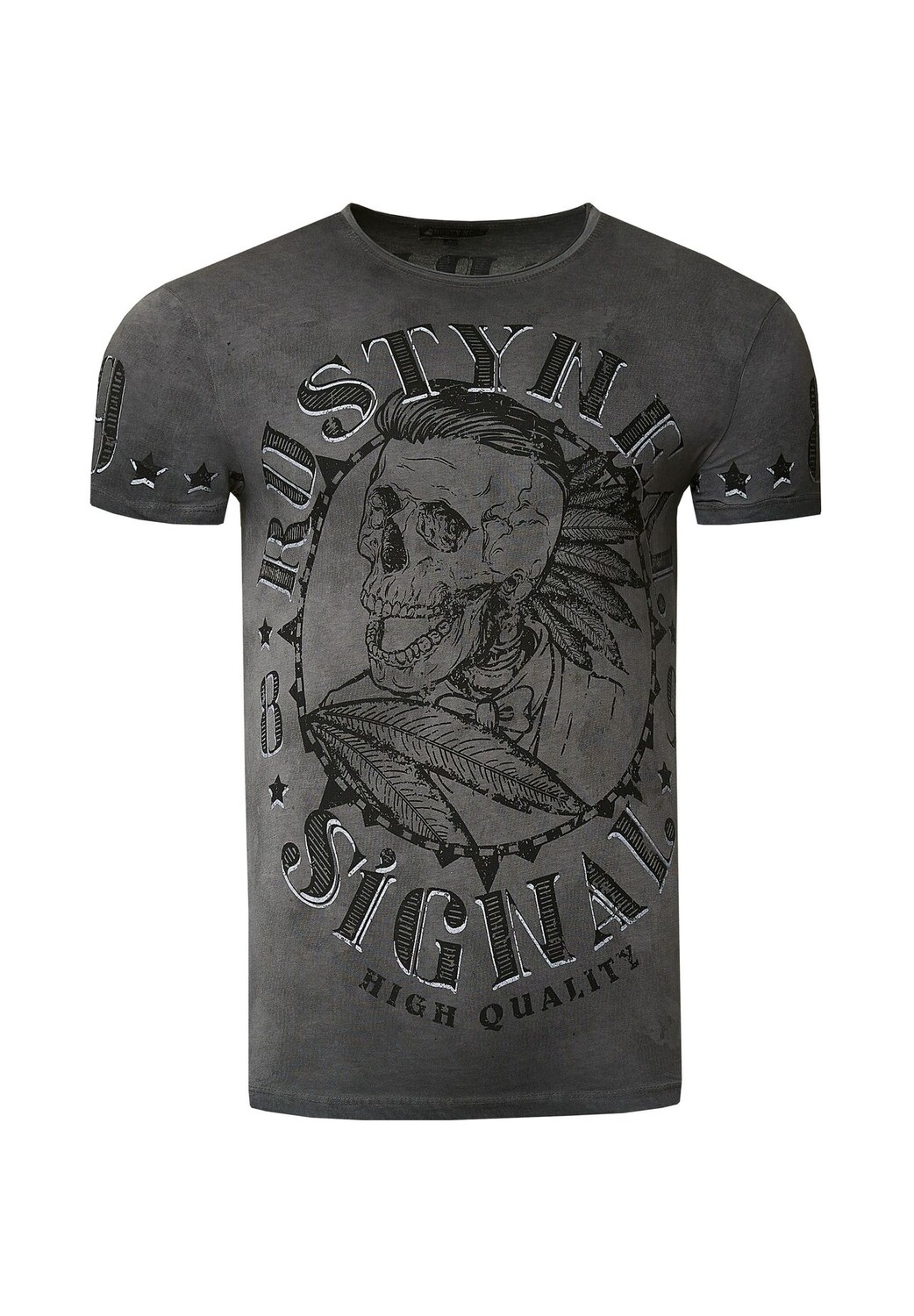 Футболка со стильным принтом черепа RUSTY NEAL, антрацит
Футболка со стильным принтом черепа RUSTY NEAL, антрацит