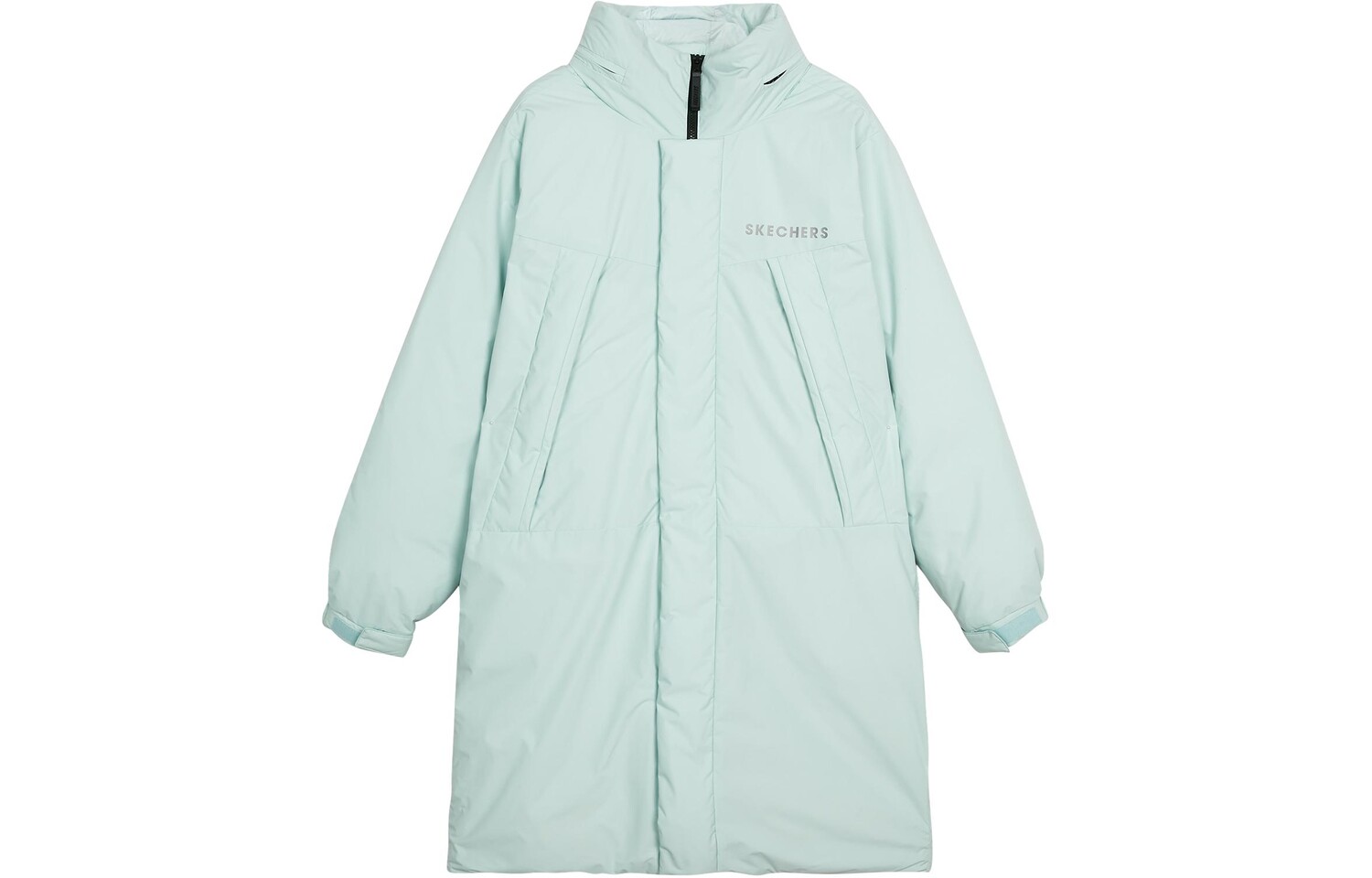 Пуховик унисекс мятно-голубой/01N0 Skechers 
Пуховик унисекс мятно-голубой/01N0 Skechers