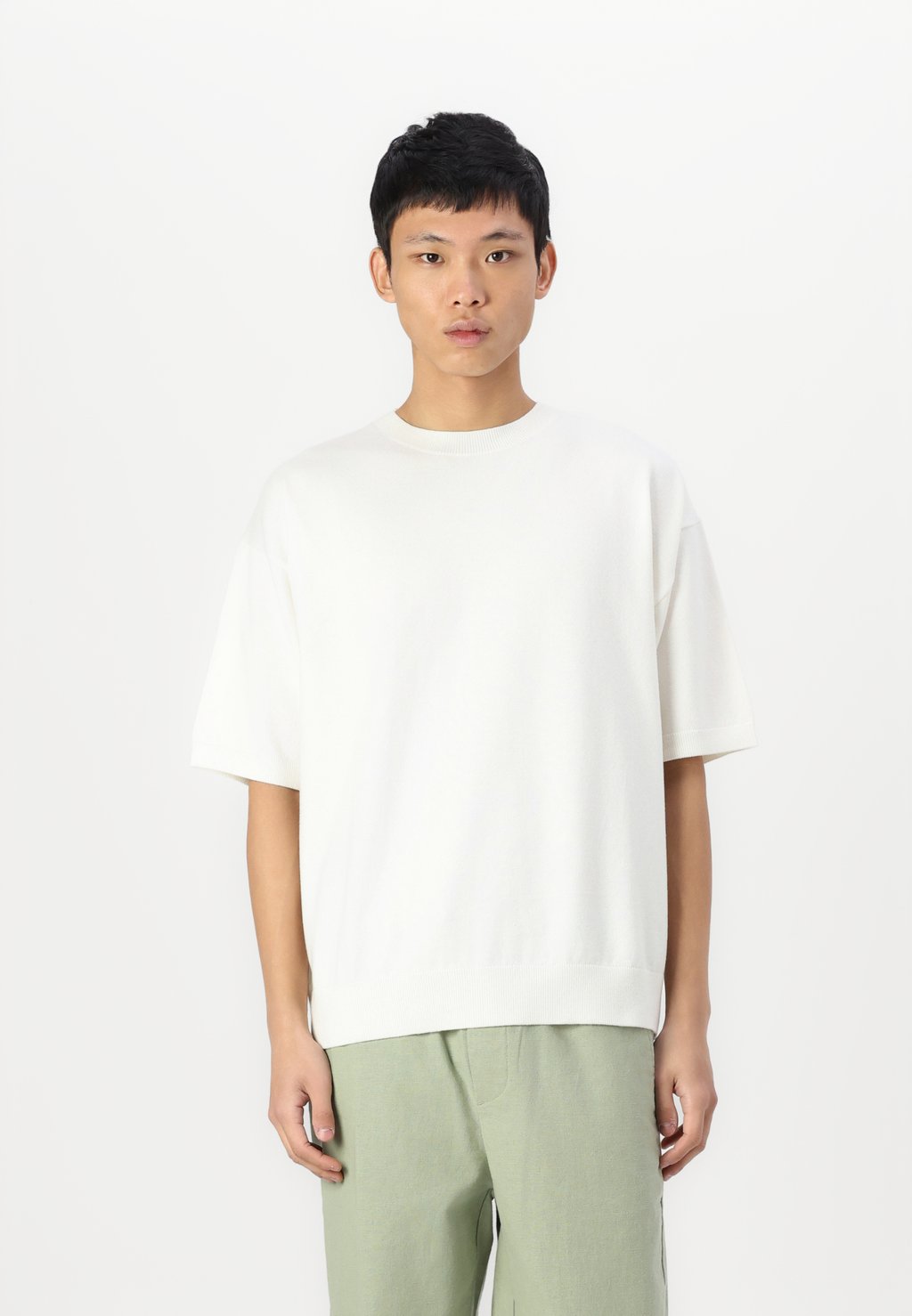 Базовая футболка JPRBLABRADFORT CREW NECK Jack & Jones PREMIUM, кремовый 
Базовая футболка JPRBLABRADFORT CREW NECK Jack & Jones PREMIUM, кремовый