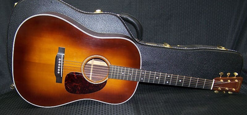 Акустическая гитара Martin Custom Shop 12 fret Dreadnought Cocobolo/Adirondack w/Ambertone Sunburst 2014
Акустическая гитара Martin Custom Shop 12 fret Dreadnought Cocobolo/Adirondack w/Ambertone Sunburst 2014