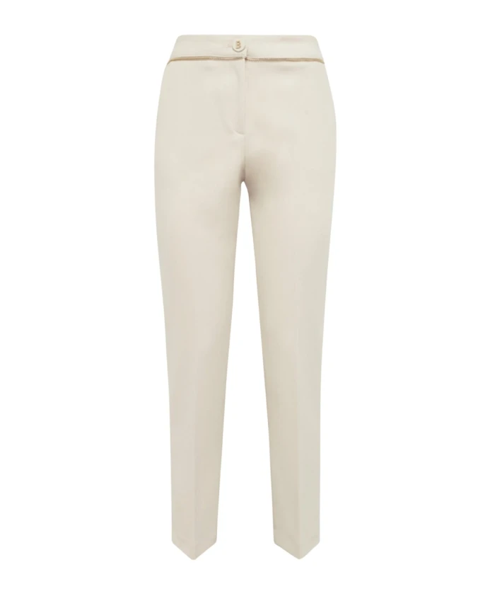 Укороченные брюки-сигареты Blugirl, бежевый
Укороченные брюки-сигареты Blugirl, бежевый